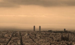 barcelona skyline barcelona skyline