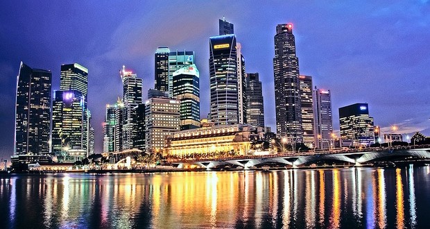 Singapore at night Singapore at night