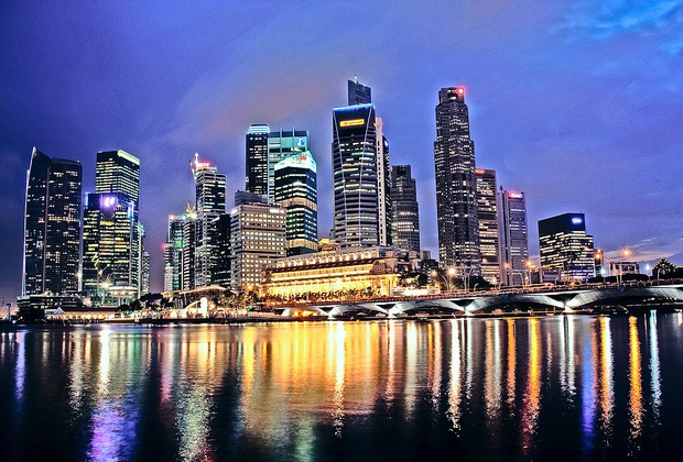Singapore at night