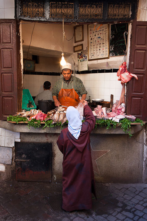Marrakech street butcher Marrakech street butcher