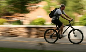 Motion blur, man on a bike Motion blur, man on a bike