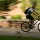 Motion blur, man on a bike