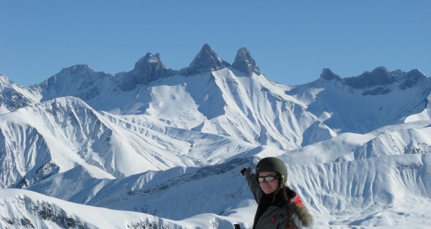 Debrah & The boobs of les Sybelles, officially called “Les Aguilles d'Arves”
