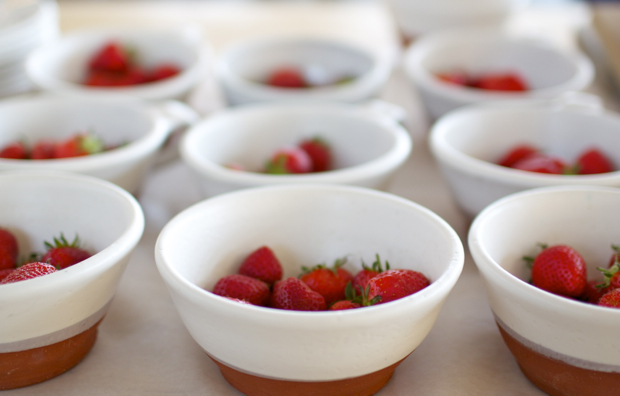 Strawberries at the Restaurant Strawberries at the Restaurant
