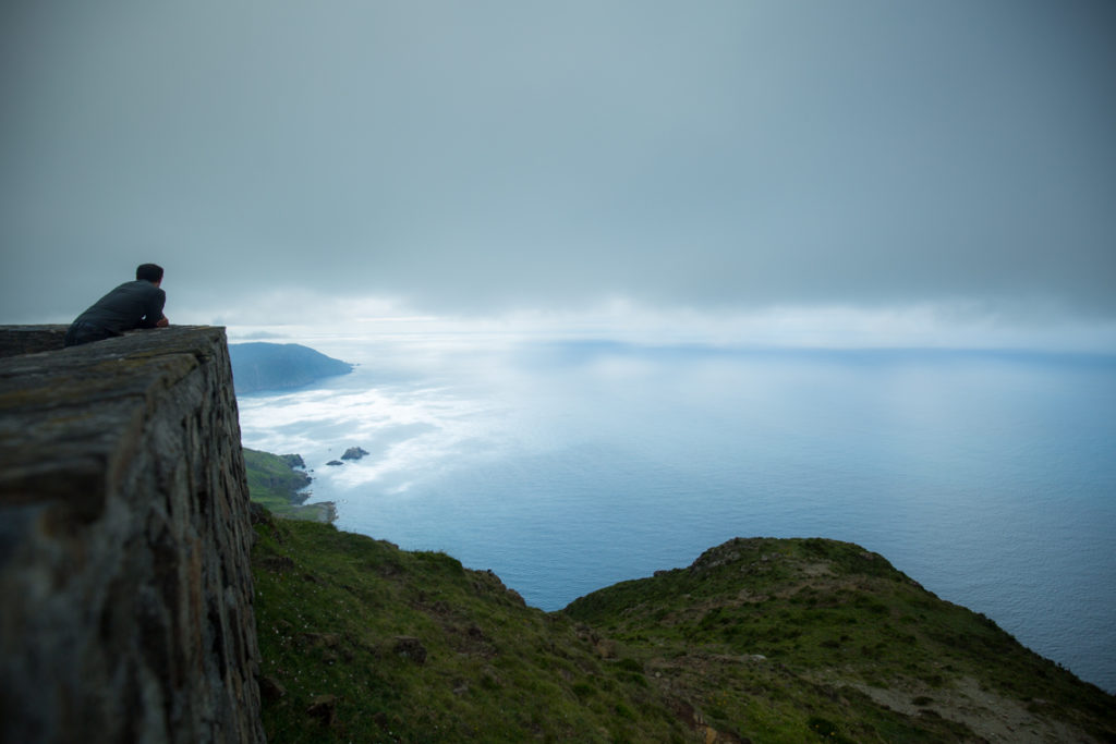 Looking out at Vixía de Herbeira