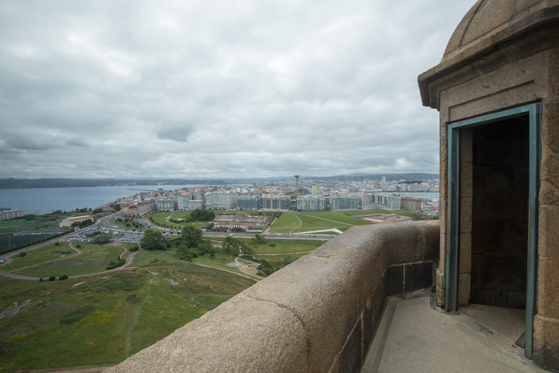 The top of Torre de Hércules